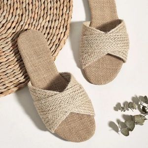 Tan Woven Sandals Size 6 Brand New!